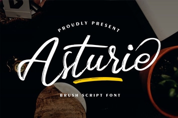 Asturie | Brush Script Font