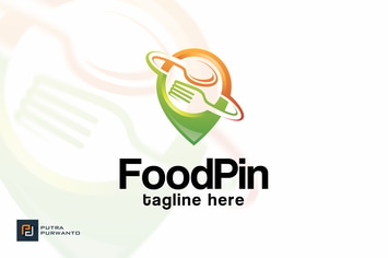 Food Pin - Logo Template