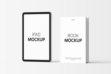 Book & iPad Mockup