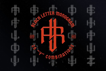 Y Black Letter Monogram Logo Vol.3