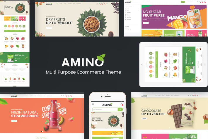 Amino - Organic & Food WordPress Theme