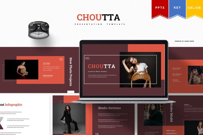 Choutta | Powerpoint, Keynote, Google Slides