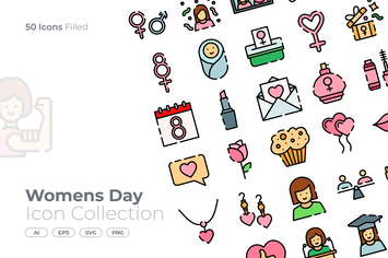 Womens Day Filled Icon