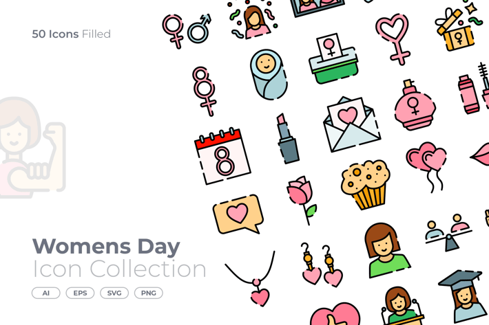 Womens Day Filled Icon