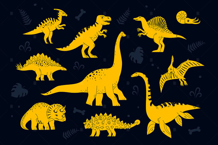 Dinosaurs collection - set of characters