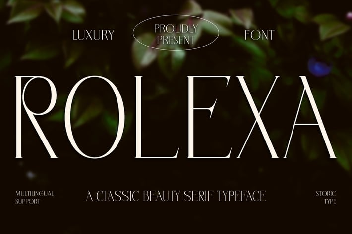 Rolexa- a Classic Beauty Serif Font