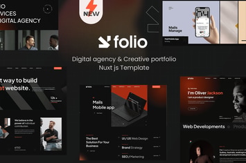 Webfolio - Creative Portfolio Nuxt-js Template