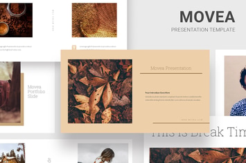 Movea - Brown Color Theme Keynote