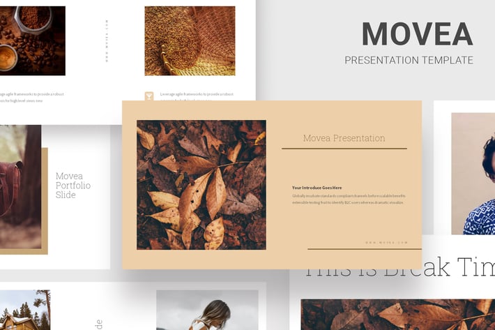 Movea - Brown Color Theme Keynote
