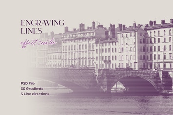 Engraving Lines Photoshop Effect