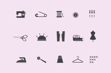 15 Sewing and Stitching Icons