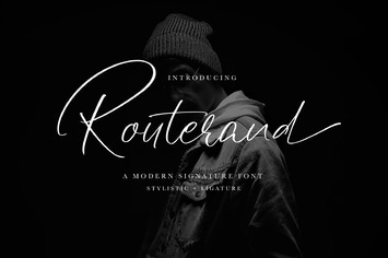 Routerand - Signature Font