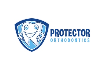 Tooth Protector - Dental Character Mascot Logo