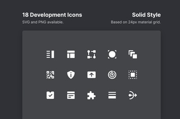 Development Icons - Solid Style
