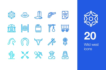 20 Wild west icon