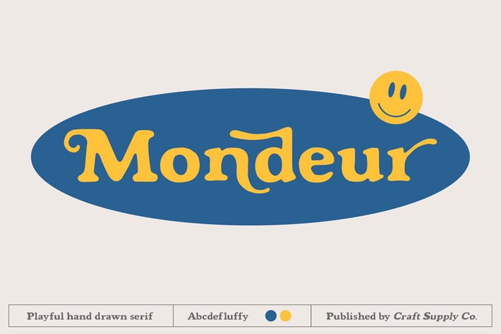 Mondeur - Playful Hand Drawn Serif