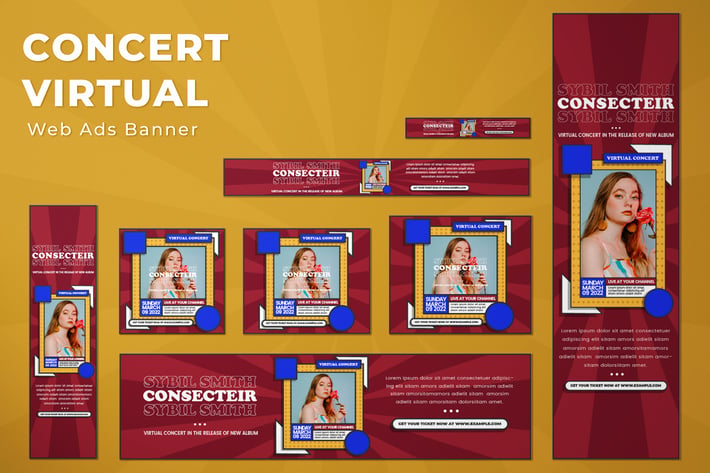 Web Ads Banners - Concert Virtual