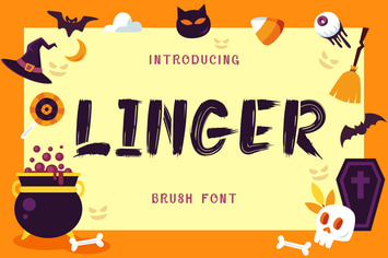 Linger - Brush Font