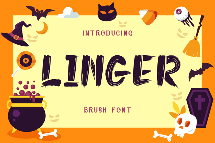 Linger - Brush Font