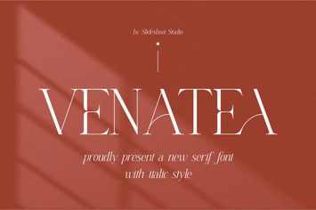 Venatea || New Serif Font With Italic Style
