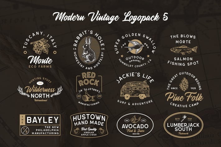 Modern Vintage Logopack 05