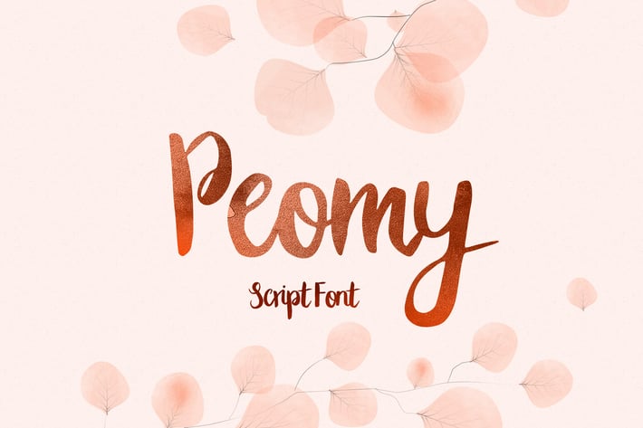Peomy Script Brush Font