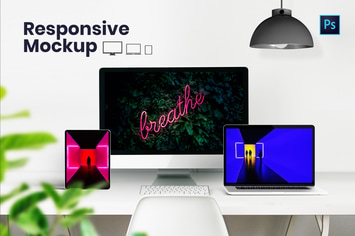 Responsive Screen Mockups