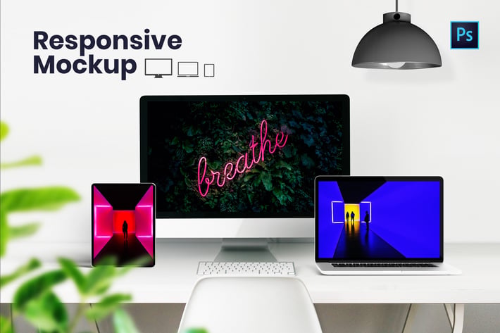 Responsive Screen Mockups