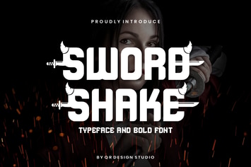 Sword Shake - Typeface Font
