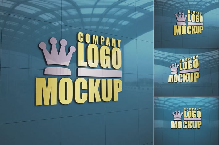 Logo Sign Wall vol.01 - Mockup