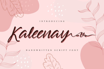 Kaleenay | Handwritten Script Font