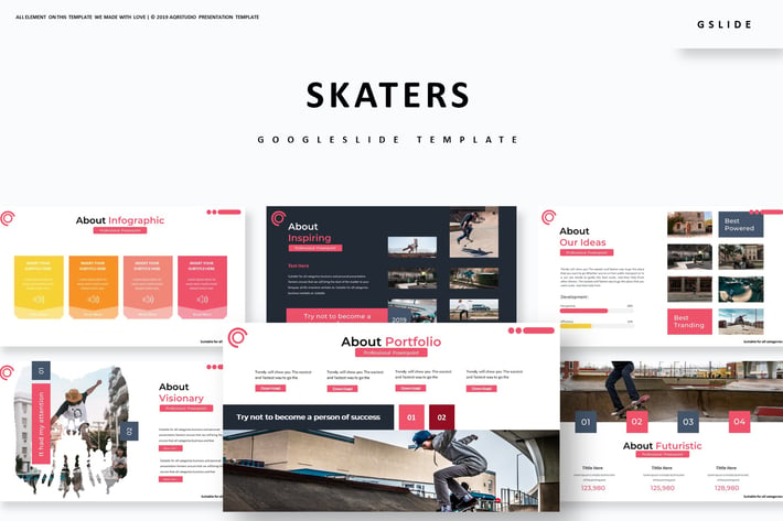 Skaters - Google Slides Template
