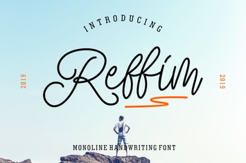 Reffim - Monoline Handwriting 