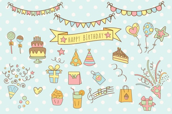 Happy Birthday Hand Drawn