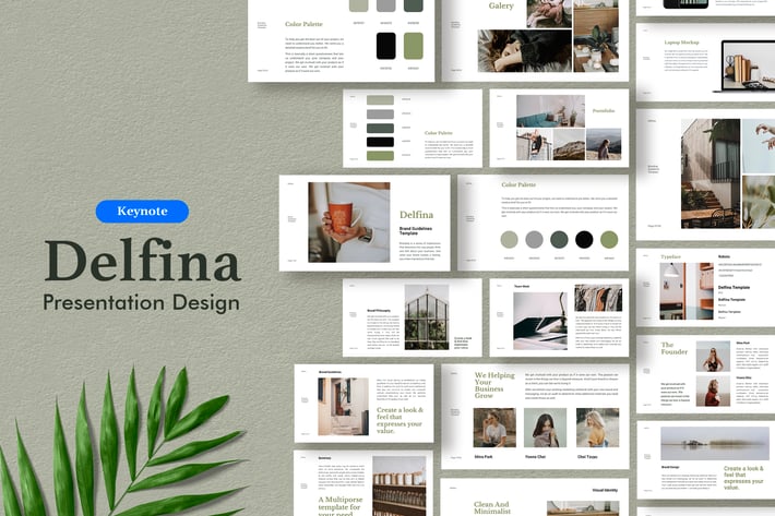 Delfina - Branding Guidelines Template Keynote