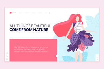 Beauty Web Page Design Template