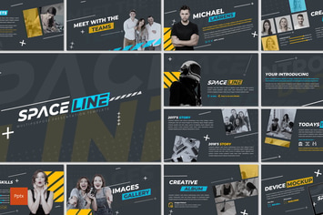 Space Line - Powerpoint Template