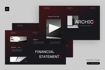 Black Red Minimalist Company Profile|001