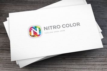 Nitro Color Letter N Logo Template