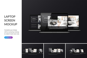 Dark Laptop Mockup