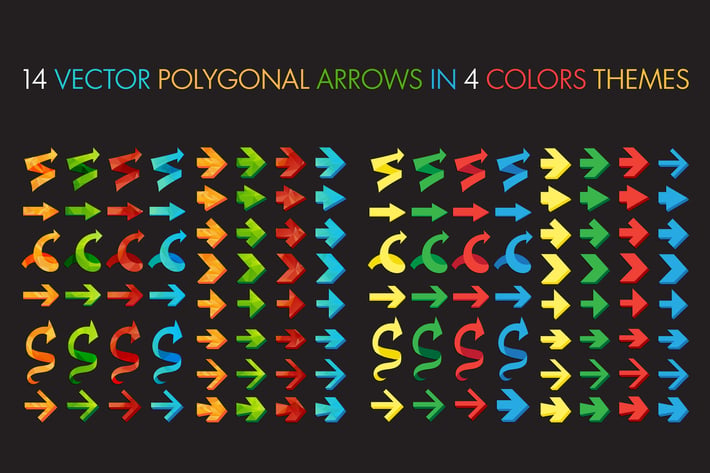 Polygonal Arrows Set