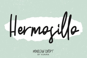 Hermosillo | Monoline Script
