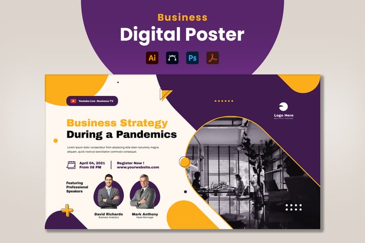 Business Strategy Digital Poster