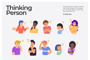 Thinking Person - illustration