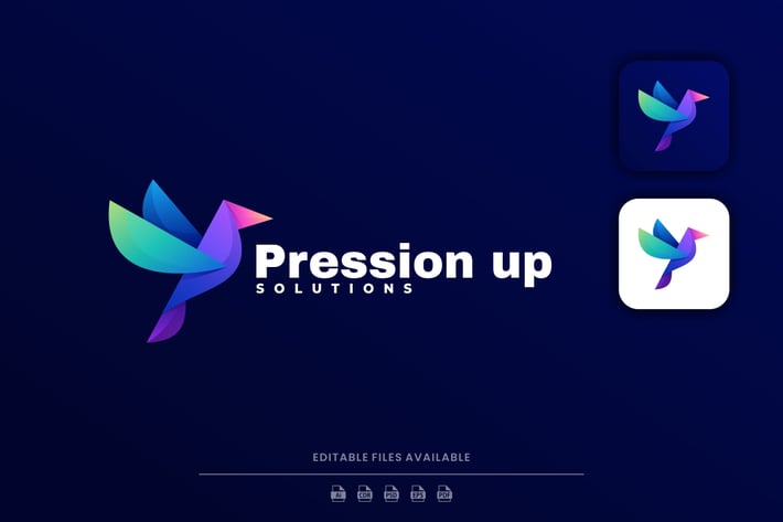 Bird Gradient Colorful Logo