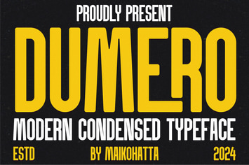 Dumero - Modern Condensed Typeface