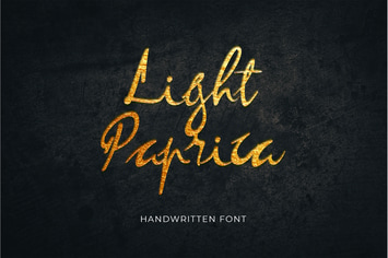 Light Paprica Calligraphy