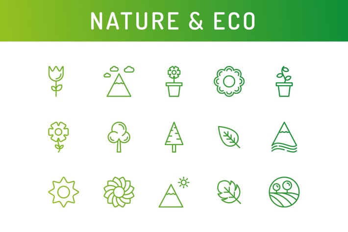 Nature and eco Icons