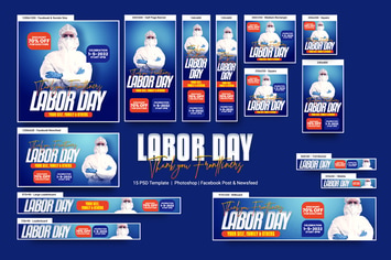 Labor Day - Thank you Frontliners Banners Ad
