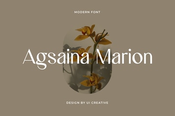 Agsaina Marion Modern Classic Serif Font